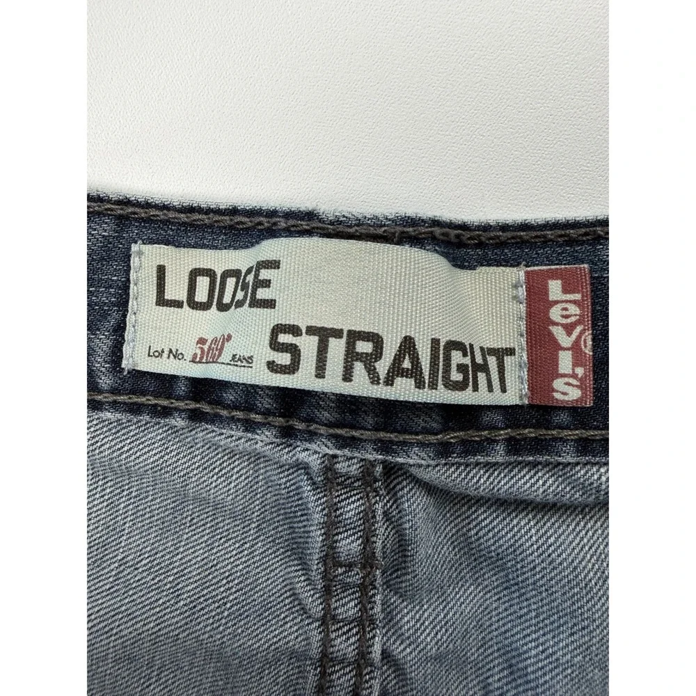 Levi's 569 Loose Straight Jeans Mens 32x32 Blue Denim Mid Wash Good